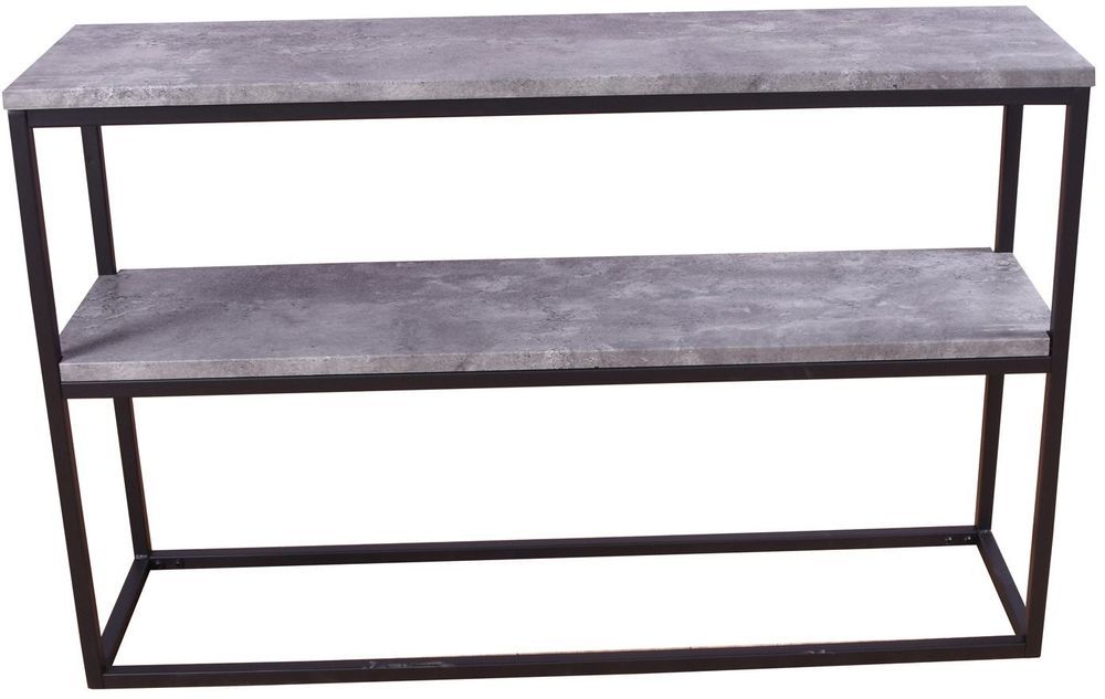 Charlotte-sivupöytä - Musta / Betonijäljitelmä Charlotte-sivupöytä - Musta / Betonijäljitelmä