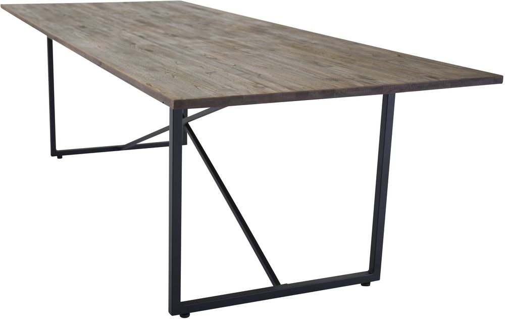 Ruokapöytä Herrljunga 250 cm - Musta / Tumma Tiikki Ruokapöytä Herrljunga 250 cm - Musta / Tumma Tiikki