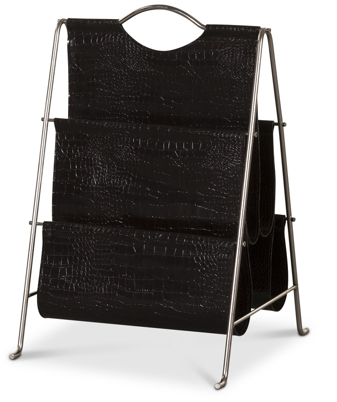 Sara-sanomalehtihylly - Ruskea kroko Sara-sanomalehtihylly - Ruskea kroko