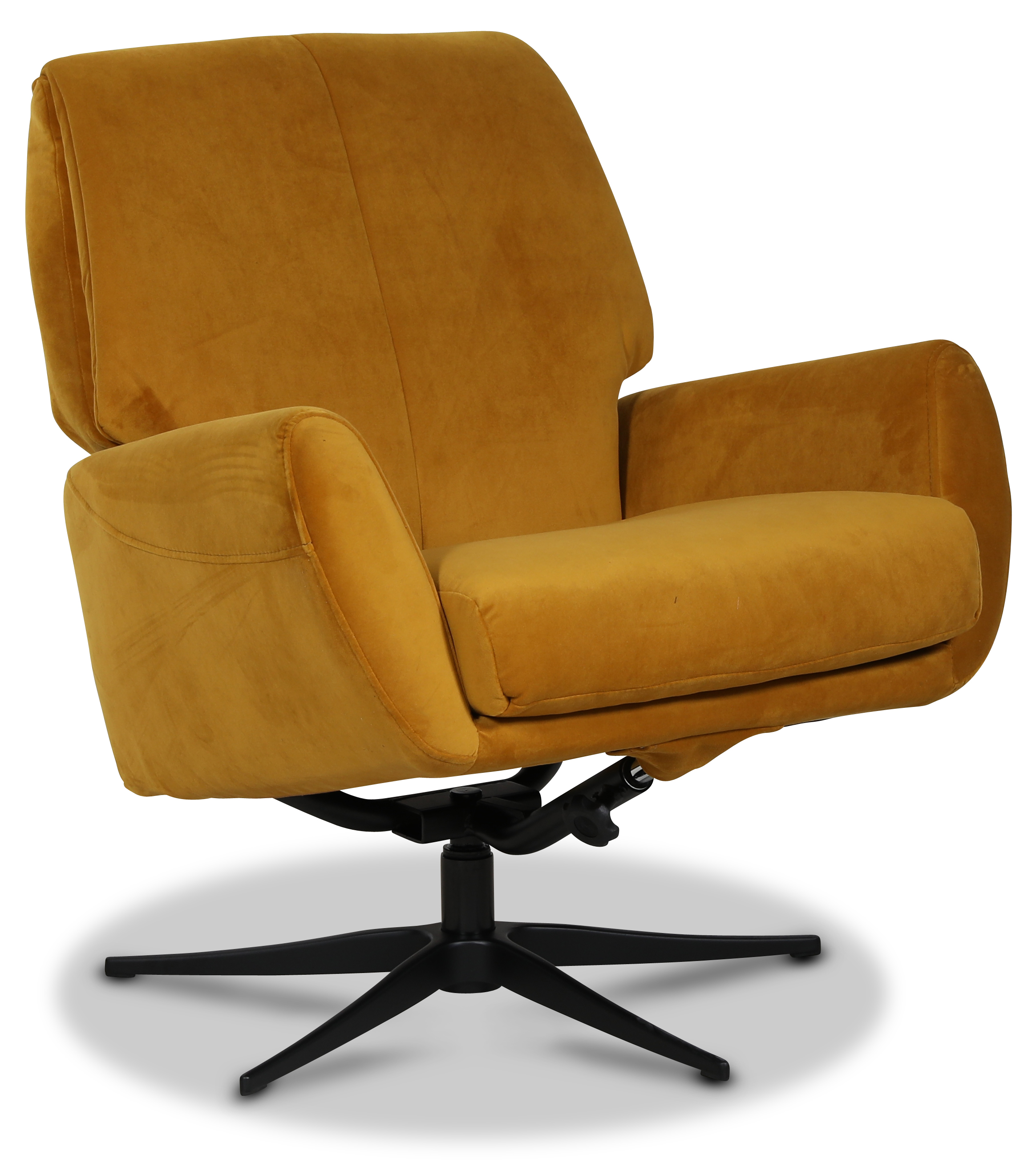 Smilla-nojatuoli (Recliner) - Keltainen sametti