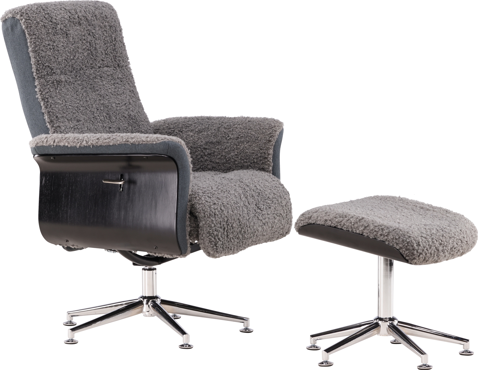 Nojatuoli jalkarahilla - Harmaa - Hag�n