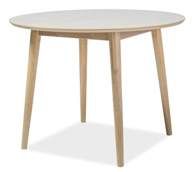 Ruokap�yt� tammi �90 cm - Nelson + Huonekalujen jalat