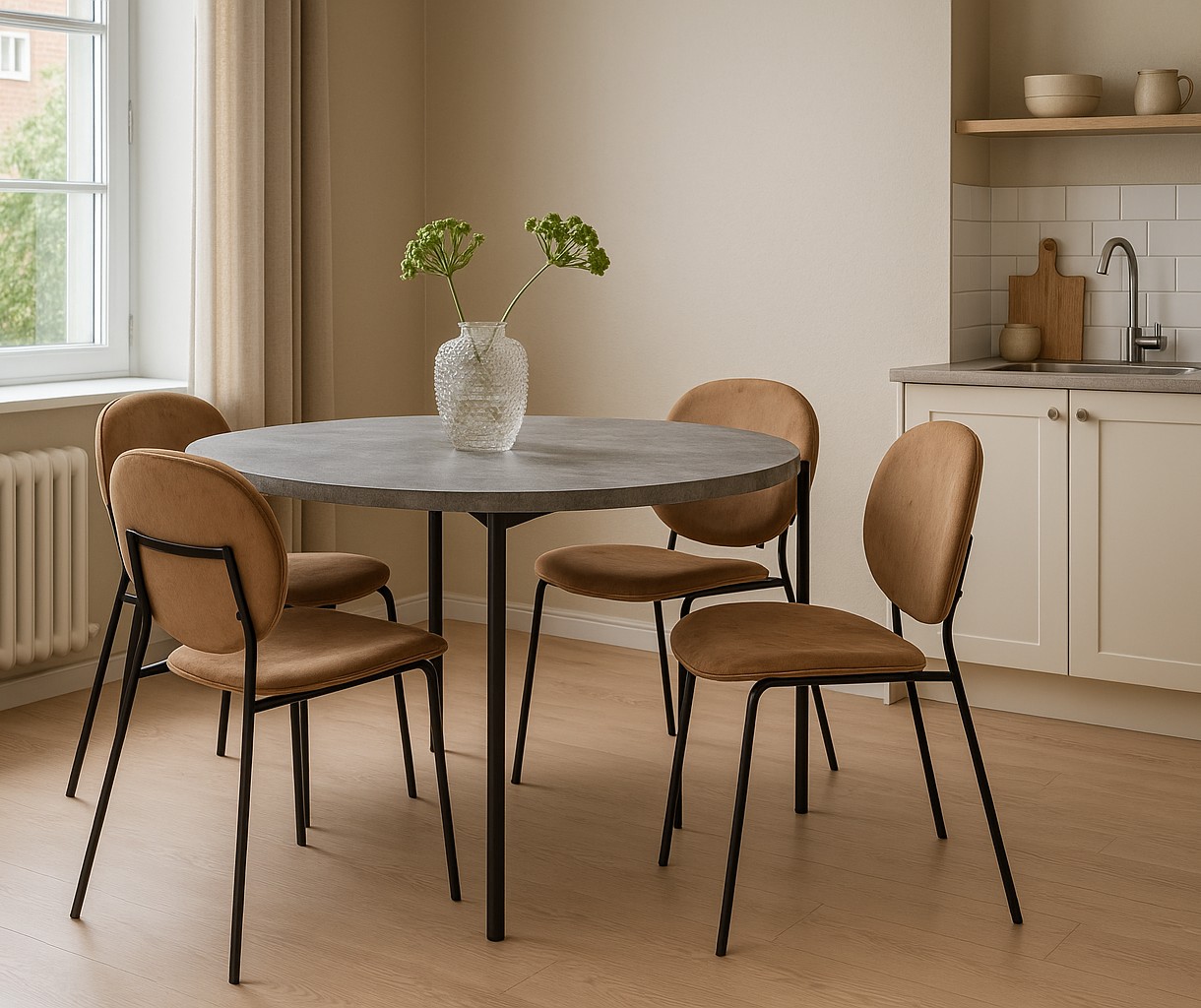 Shanghai-ruokailuryhm�: p�yt� �120 cm sis. 4 tuolia