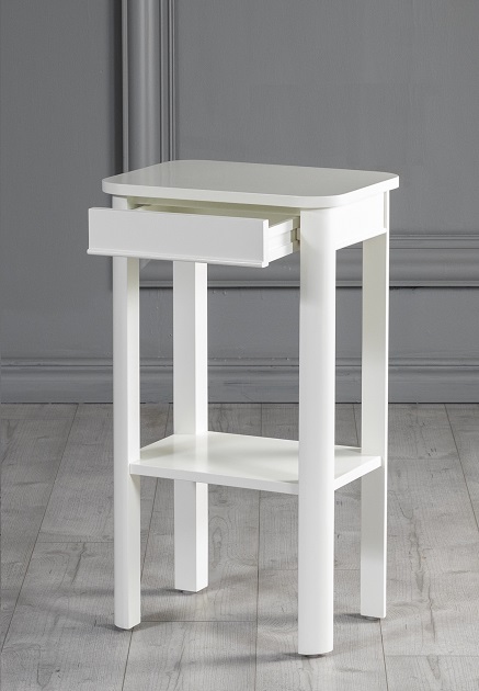 Marstrand valkoinen y�p�yt� laatikolla + Huonekalujen jalat