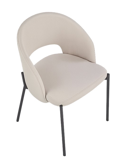 Beige tuoli mustilla jaloilla - Cadeira