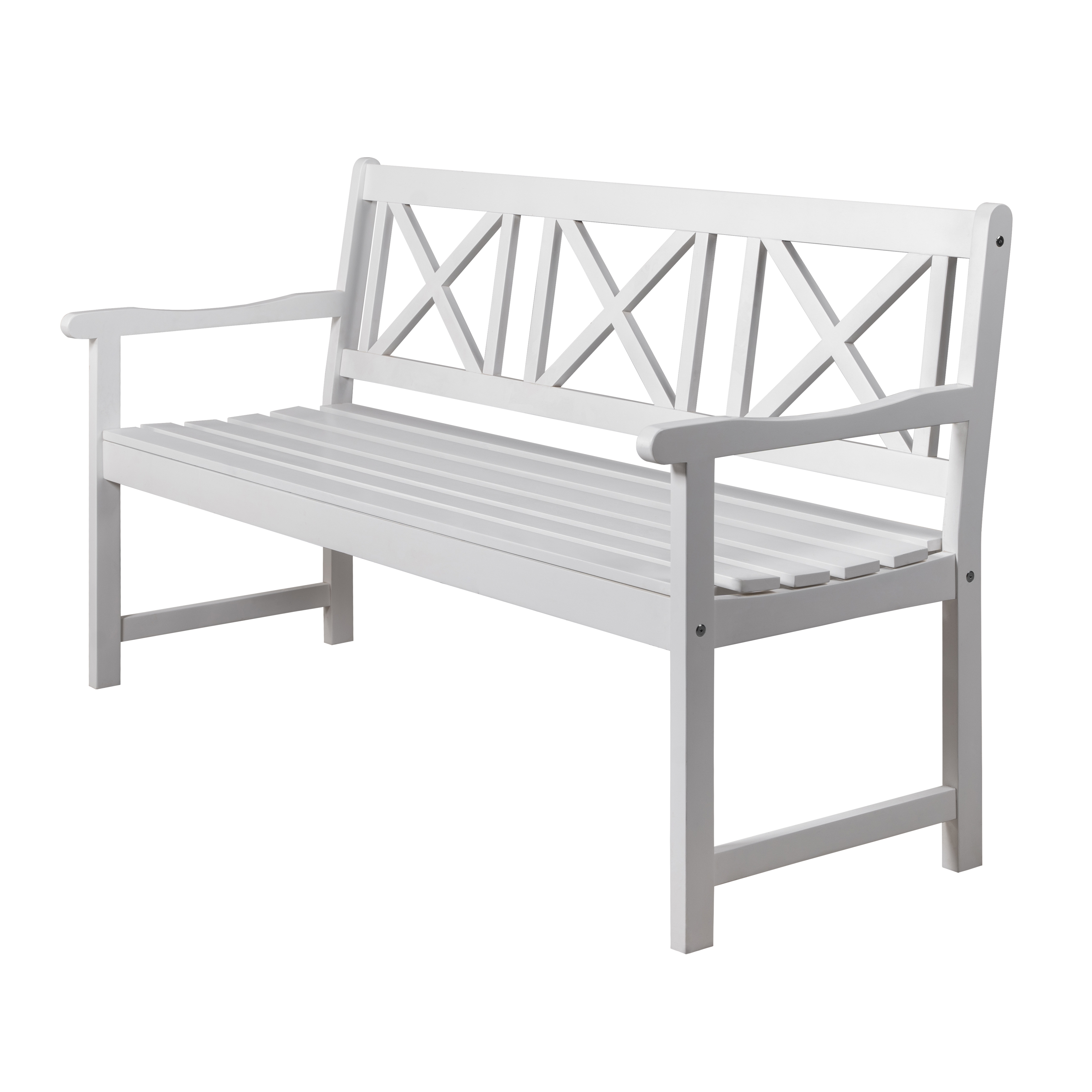 Bohus puutarhapenkki 3-paikkainen - Valkoinen Bohus puutarhapenkki 3-paikkainen - Valkoinen