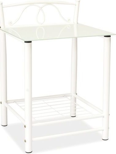 Yöpöytä Rick - Valkoinen Yöpöytä Rick - Valkoinen