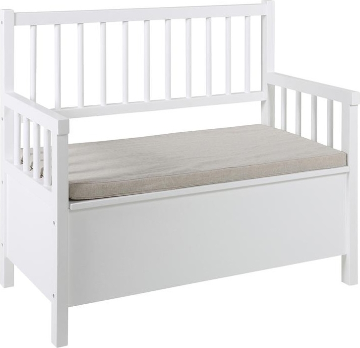 Missouri-penkki säilytystilalla - Valkoinen Missouri-penkki säilytystilalla - Valkoinen