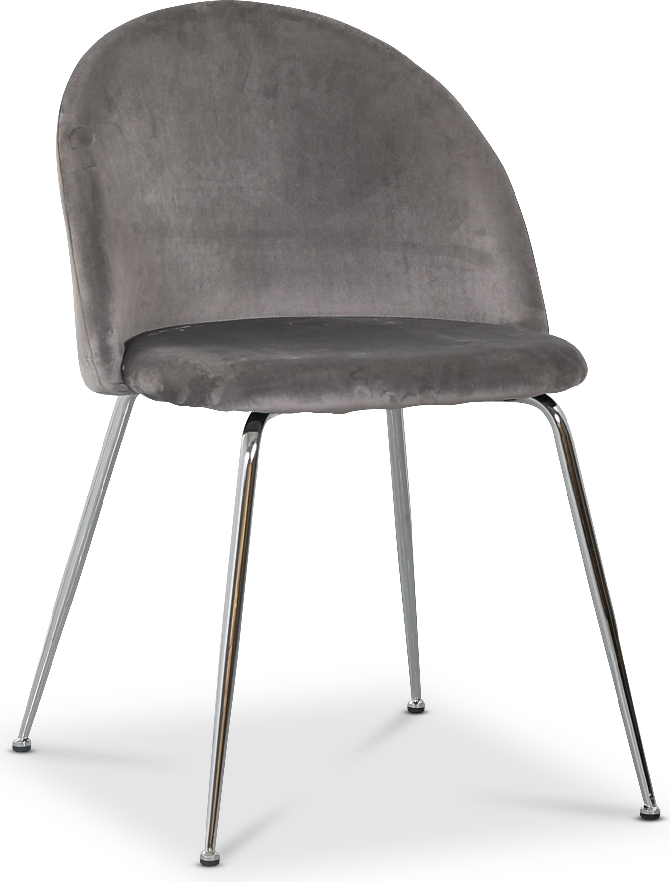 Art Velvet -tuoli - Vaaleanharmaa / Kromi