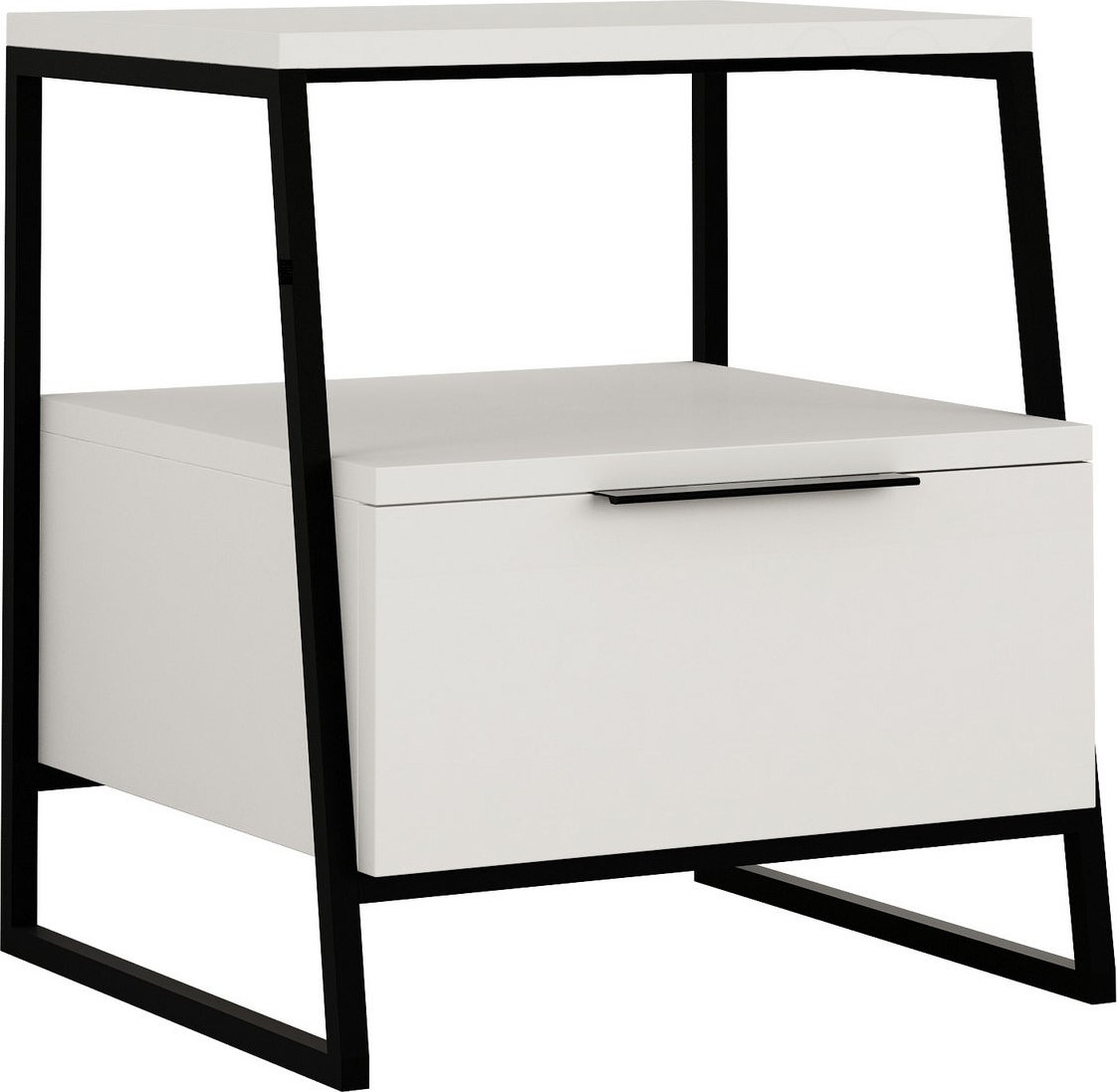 Pal y�p�yt� laatikolla - Valkoinen/musta