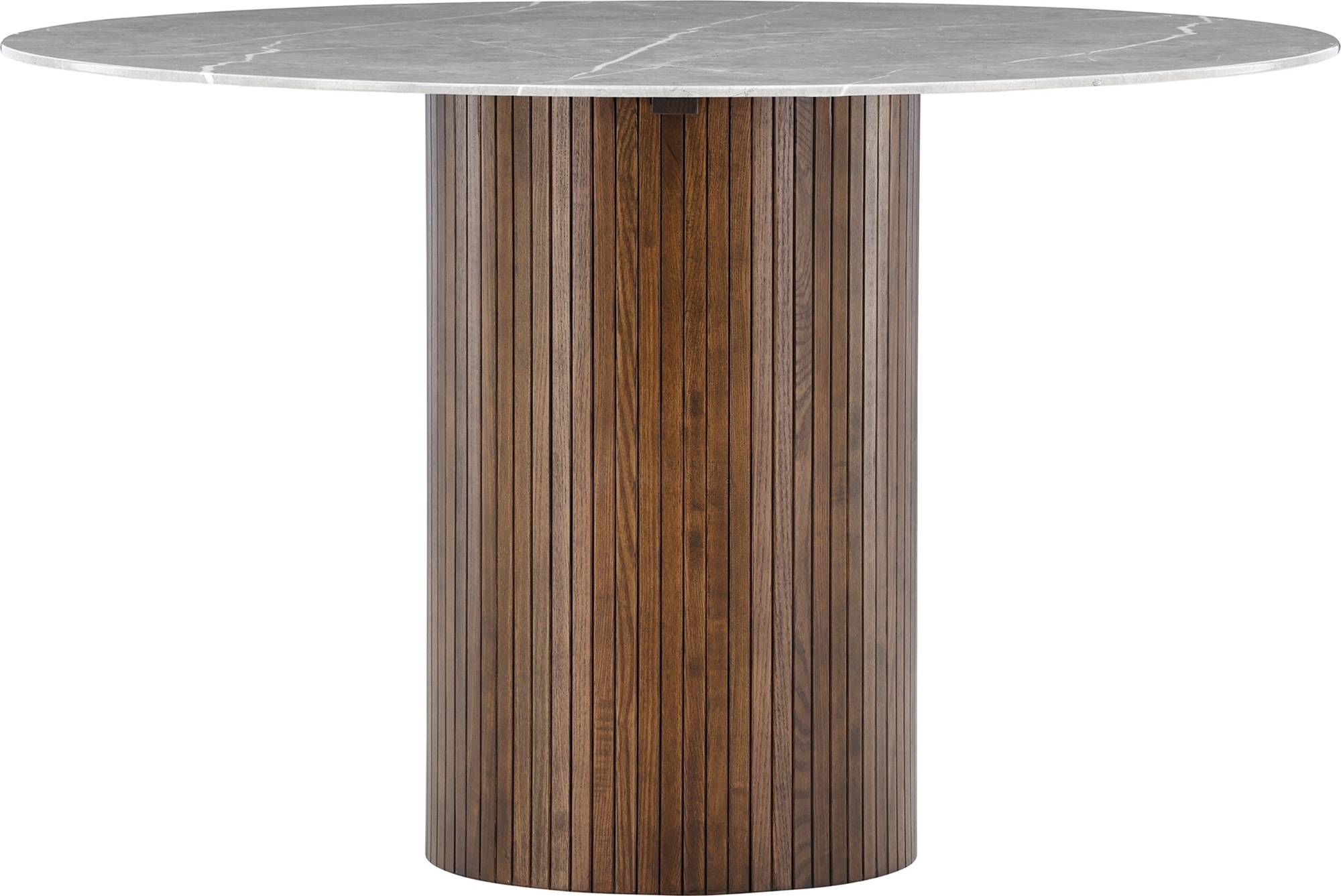 Härön sivupöytä Ø52 cm - Harmaa/pähkinä Härön sivupöytä Ø52 cm - Harmaa/pähkinä