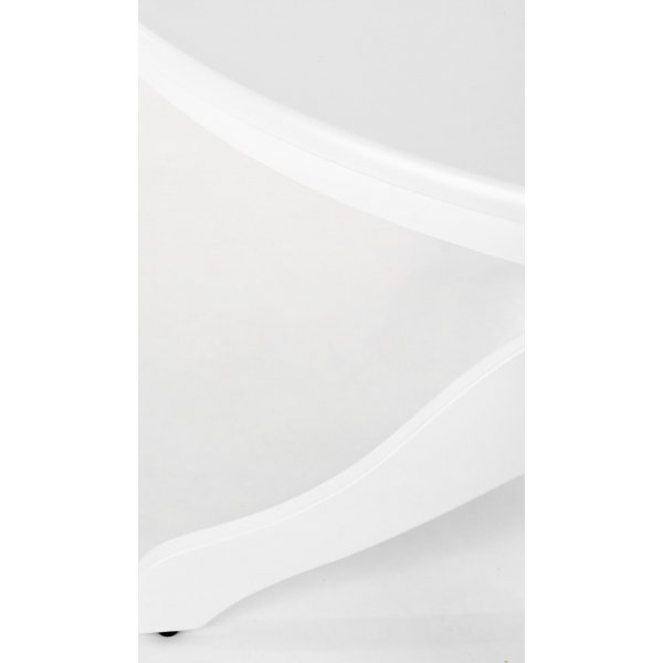 Pyöreä Aliza-ruokapöytä 106 cm - Valkoinen Pyöreä Aliza-ruokapöytä 106 cm - Valkoinen