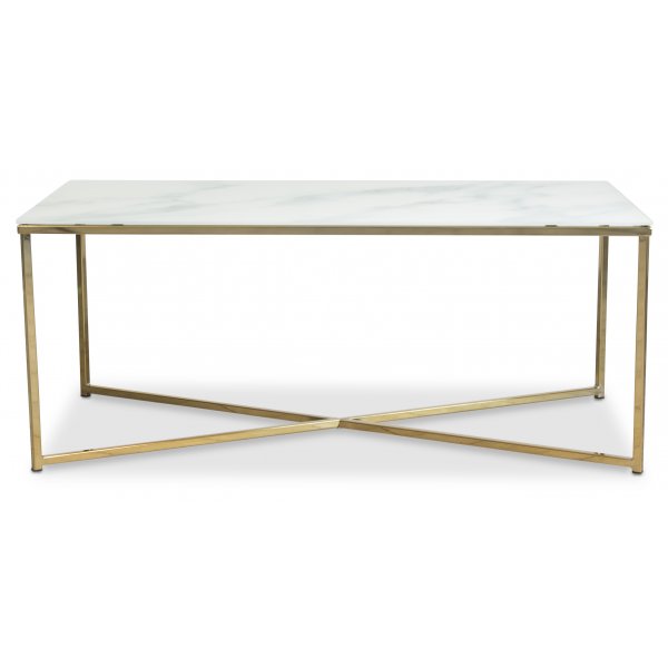 Palasso-sohvapöytä 110 cm - messinki / vaalea marmorointi + Huonekalujen tekstiilien puhdistus Palasso-sohvapöytä 110 cm - messinki / vaalea marmorointi + Huonekalujen tekstiilien puhdistus