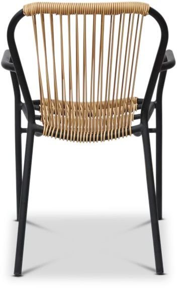 Motala nojatuoli - Luonnonrottinki/musta