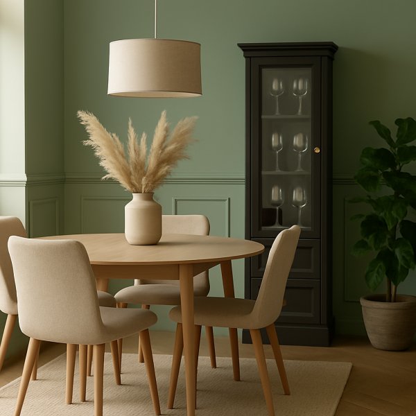 Bristolin musta vitriinikaappi