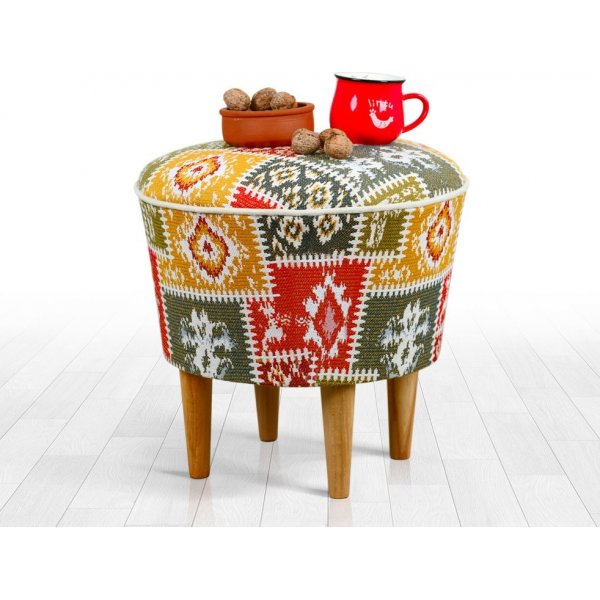 Rugg-pouf - Monivärinen Rugg-pouf - Monivärinen