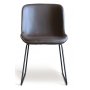 Graniitti ruokailuryhm; Pyt 180x90 cm tammi/musta, 6 Texas ruokapydn tuolia ruskea PU