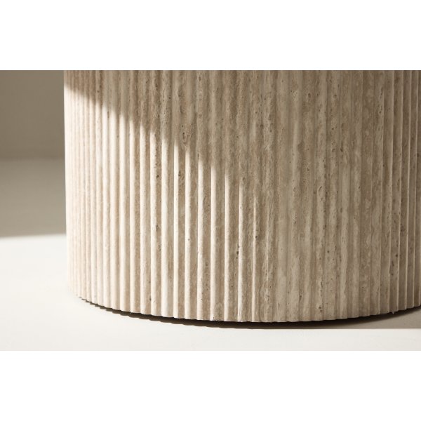 Härön sohvapöytä Ø80 - Beige travertiini Härön sohvapöytä Ø80 - Beige travertiini