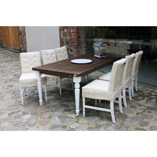 Milton-ruokapöytä - Valkoinen/harmaa + Huonekalujen puhdistus Milton-ruokapöytä - Valkoinen/harmaa + Huonekalujen puhdistus