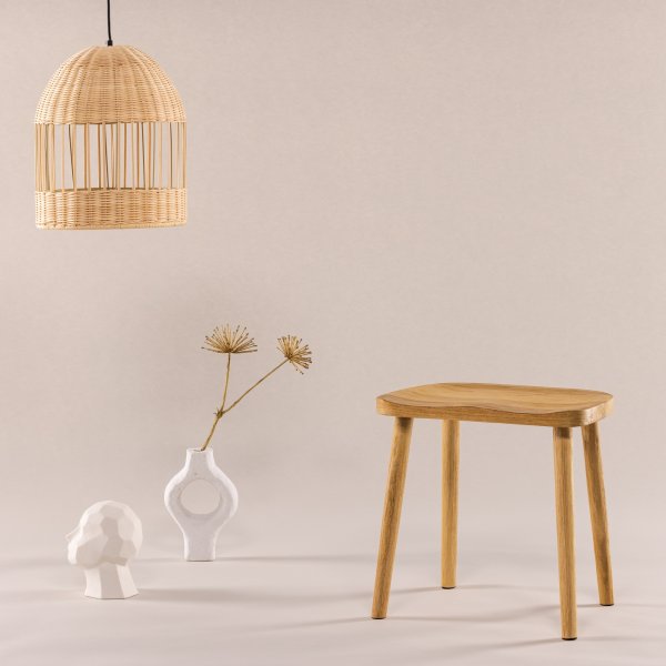 Epäselvä jakkara - teak Epäselvä jakkara - teak