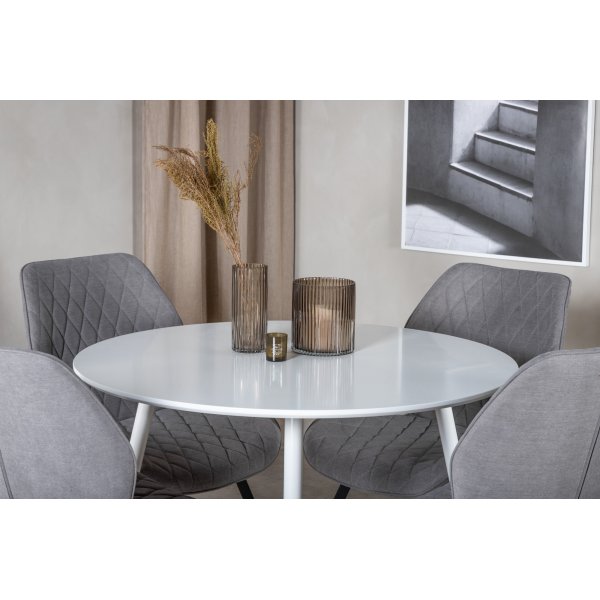 Paradis ruokapöytä 100 cm - Valkoinen Paradis ruokapöytä 100 cm - Valkoinen