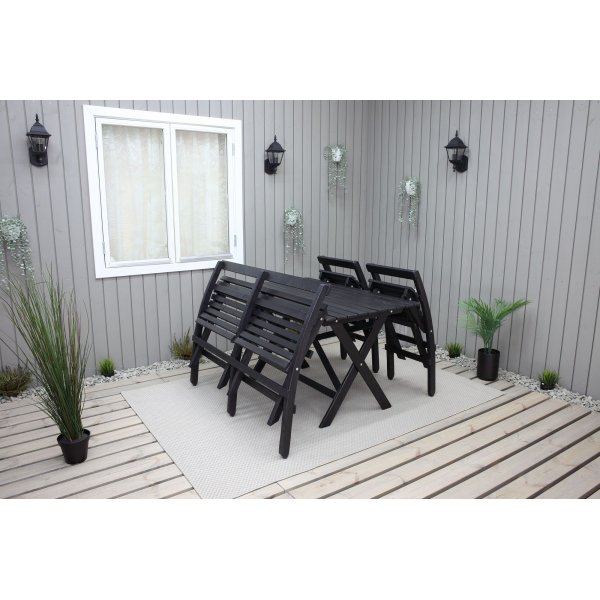 Ruokailuryhmä Knohult - Klassinen musta Ruokailuryhmä Knohult - Klassinen musta