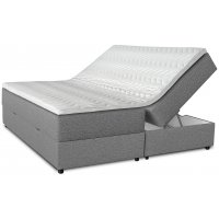 Comfort boxbed-sänky 5-vyöhykkeisellä säilytystaskulla (harmaa) - Valinnainen leveys Comfort boxbed-sänky 5-vyöhykkeisellä säilytystaskulla (harmaa) - Valinnainen leveys