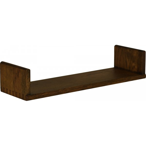 Sirkus seinhylly 50 cm - Ruskeaksi lakattu tammi