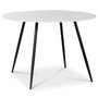 Pyöreä Art-ruokapöytä 110 cm - Marmoroitu lasi / Musta Pyöreä Art-ruokapöytä 110 cm - Marmoroitu lasi / Musta