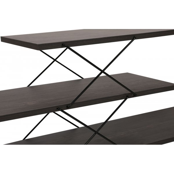 Siksak-mediapenkki - Tummanruskea Siksak-mediapenkki - Tummanruskea