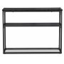 Solano-konsolipyt 100 x 35 cm - Mustaksi petsattu saarni (laminointi)