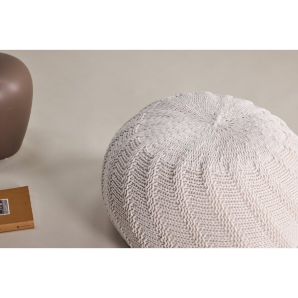 Ted-pouf �45 cm - Luonnonvalkoinen