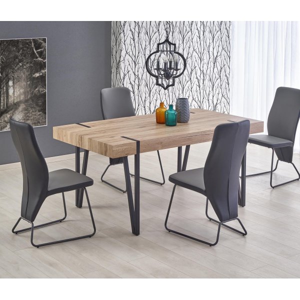 Murphy ruokapöytä - Vaalea tammi / musta Murphy ruokapöytä - Vaalea tammi / musta