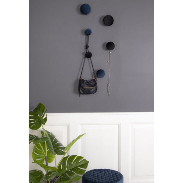 Giza seinänapit ripustamiseen - Sininen/messinki - 3 kpl Giza seinänapit ripustamiseen - Sininen/messinki - 3 kpl