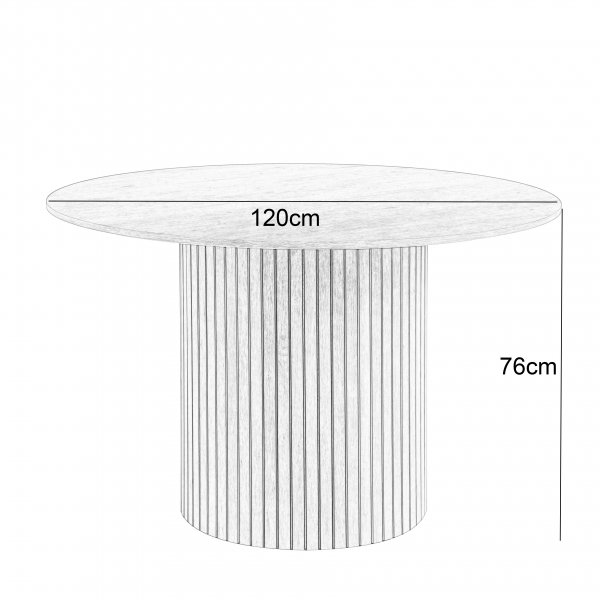 Ludvig pyöreä ruokapöytä 120 cm mustaksi petsattu tammi Ludvig pyöreä ruokapöytä 120 cm mustaksi petsattu tammi