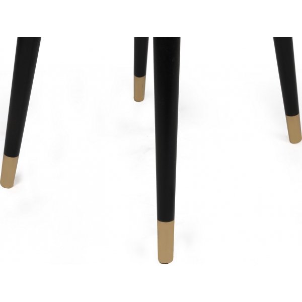 Hugo ruokap�yd�n tuolisarja - Kerma/musta/kulta