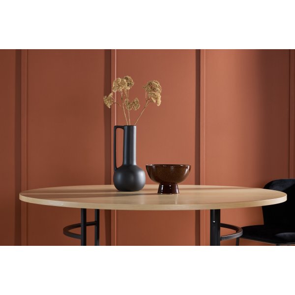 Copenhagen ruokap�yt� �140 cm - Whitewash/musta