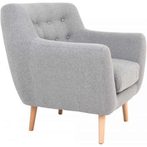 Monte-nojatuoli - vaaleanharmaa/pyökki Monte-nojatuoli - vaaleanharmaa/pyökki