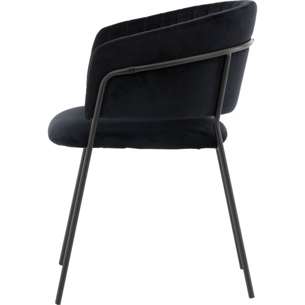 Selma ruokapöydän tuoli - Musta sametti Selma ruokapöydän tuoli - Musta sametti