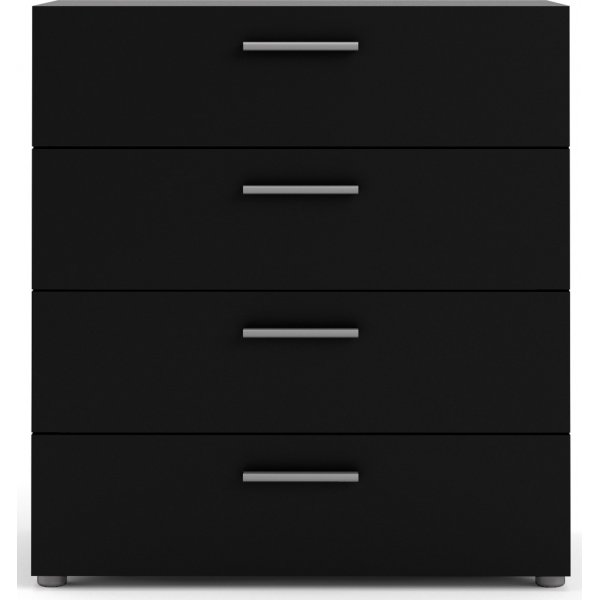 Pepe leveä lipasto 4 laatikolla - musta Pepe leveä lipasto 4 laatikolla - musta