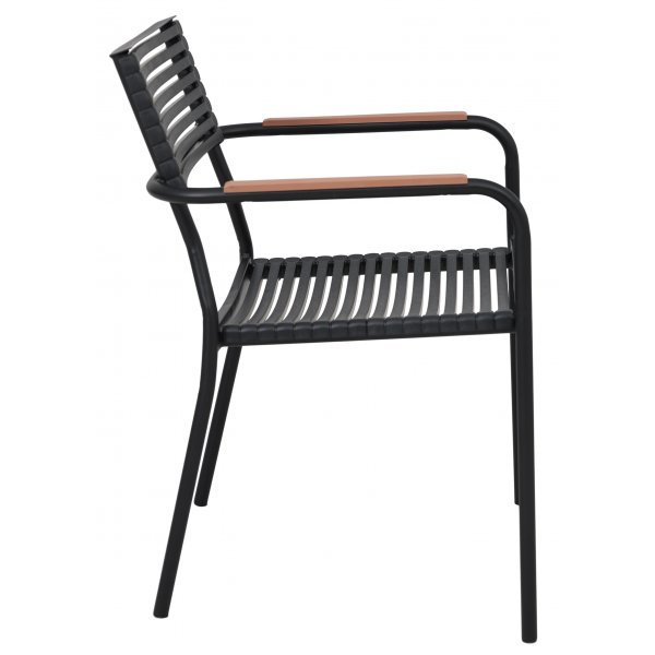 Ruokailuryhm 4 tuolin ja ruokapydn kanssa 122 cm beige/musta - Merca/Pino