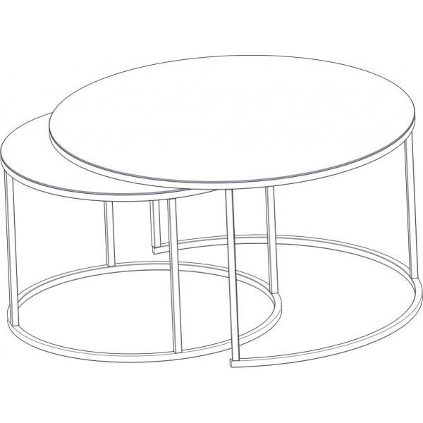 Kyoto sivupöytä Ø60/80 cm - Musta Kyoto sivupöytä Ø60/80 cm - Musta