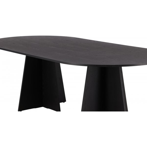 Bootcut ruokap�yt� 230 x 115 cm - Musta