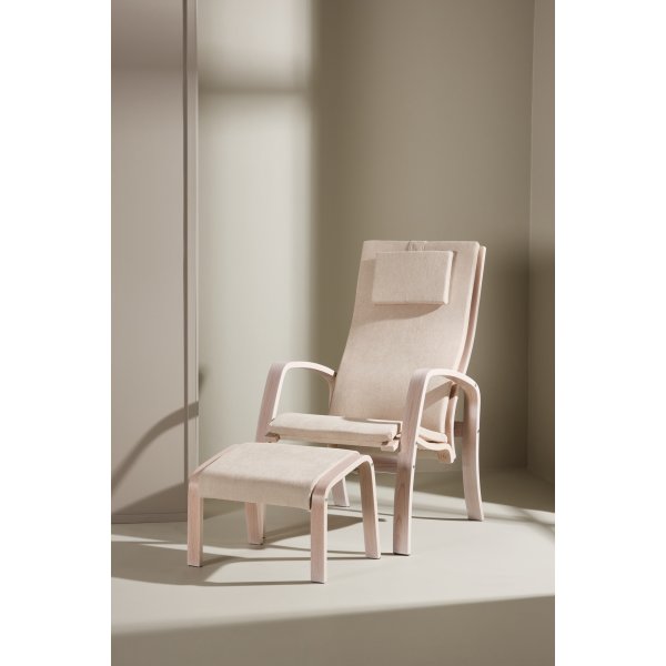 Grötö lepotuoli - Beige/Whitewash Grötö lepotuoli - Beige/Whitewash