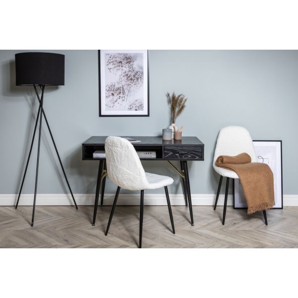 Ansmark kirjoituspyt 110x60 cm - Musta/messinki