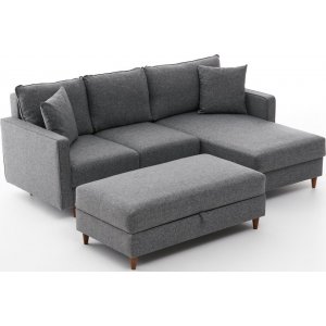 Eca divaani sohva oikea - harmaa