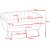 Kingsley 2-istuttava sohva samettia - vihre / kromi + Huonekalujen jalat