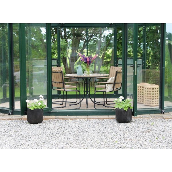 Holmsundin ruokaryhmäpöytä sis. 4 tuolia - musta/ruskea Holmsundin ruokaryhmäpöytä sis. 4 tuolia - musta/ruskea