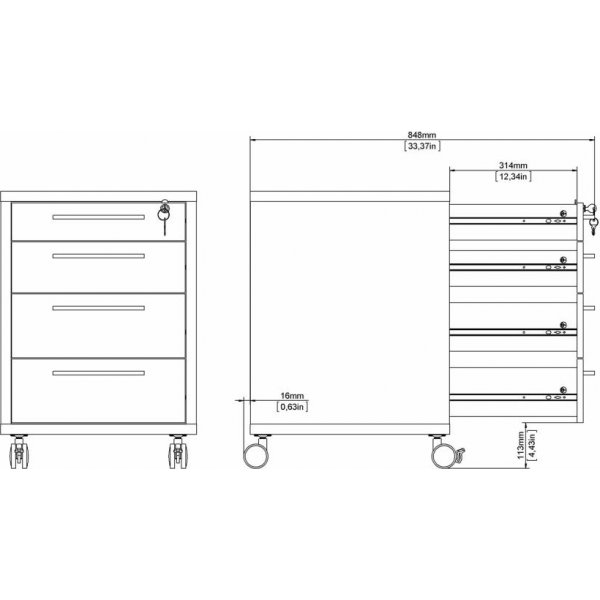 Prima laatikon sydän - valkoinen Prima laatikon sydän - valkoinen