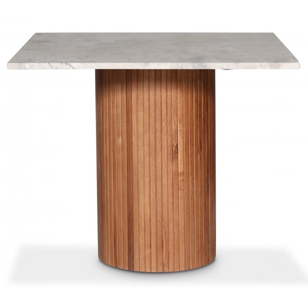 Desibelin pyre ruokapyt 90x90 cm - phkin/beige marmori